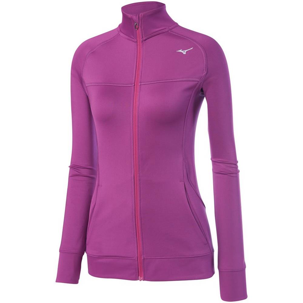 Casaco Mizuno Alpha Knit - Mulher - Roxo - JRSFK4152